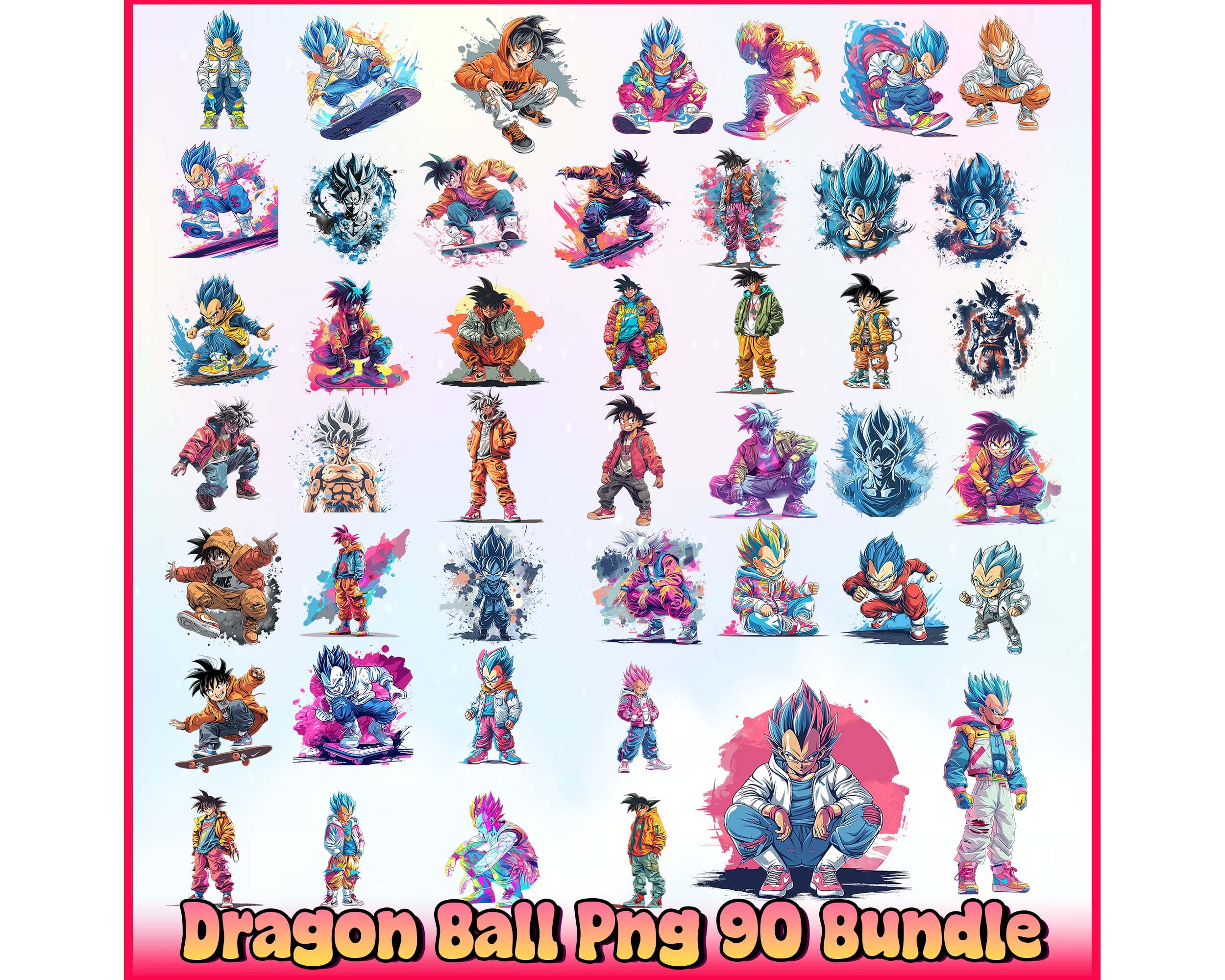 Watercolor Dragon Ball Png