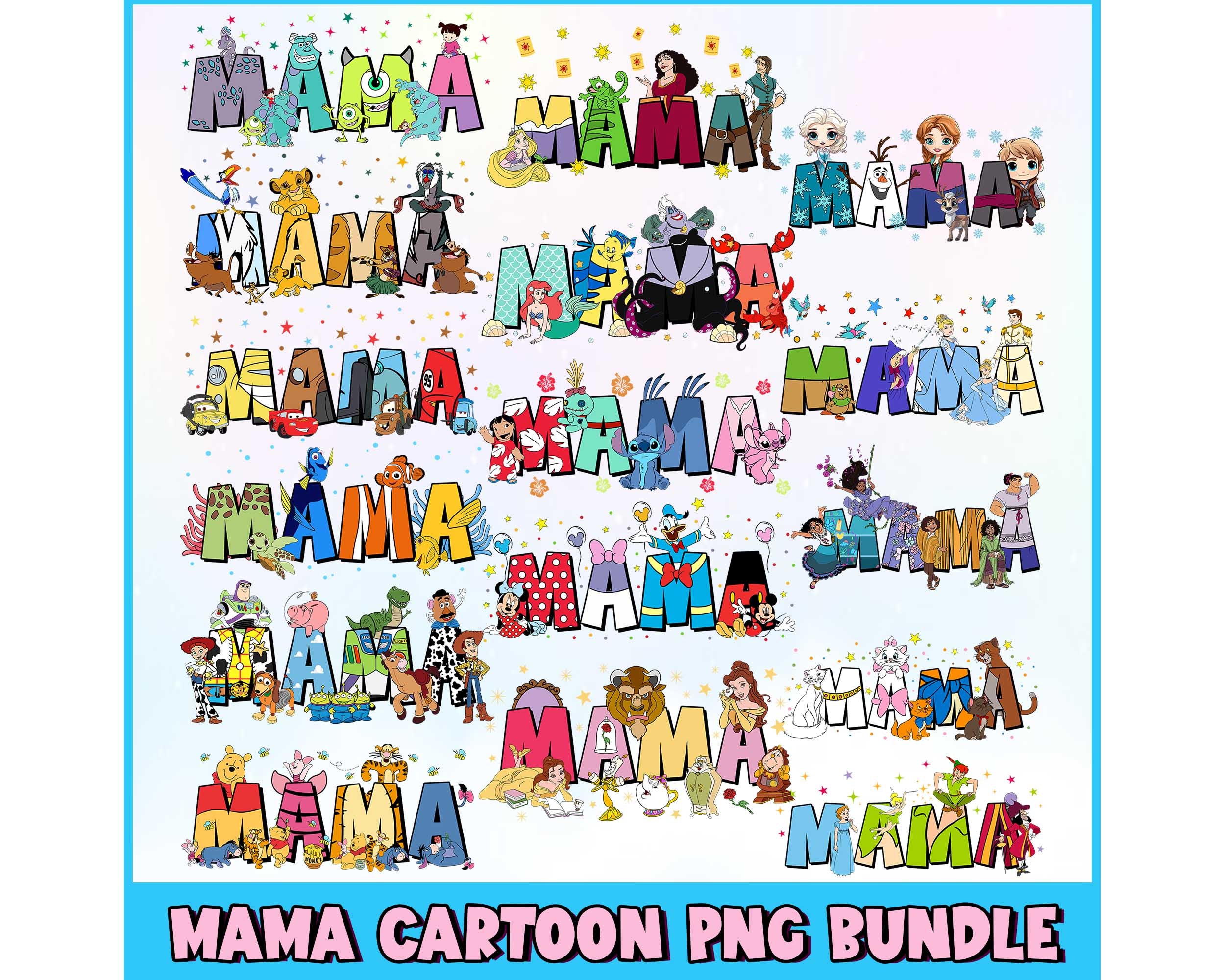 Mama Mini Princess Cartoon Movie PNG