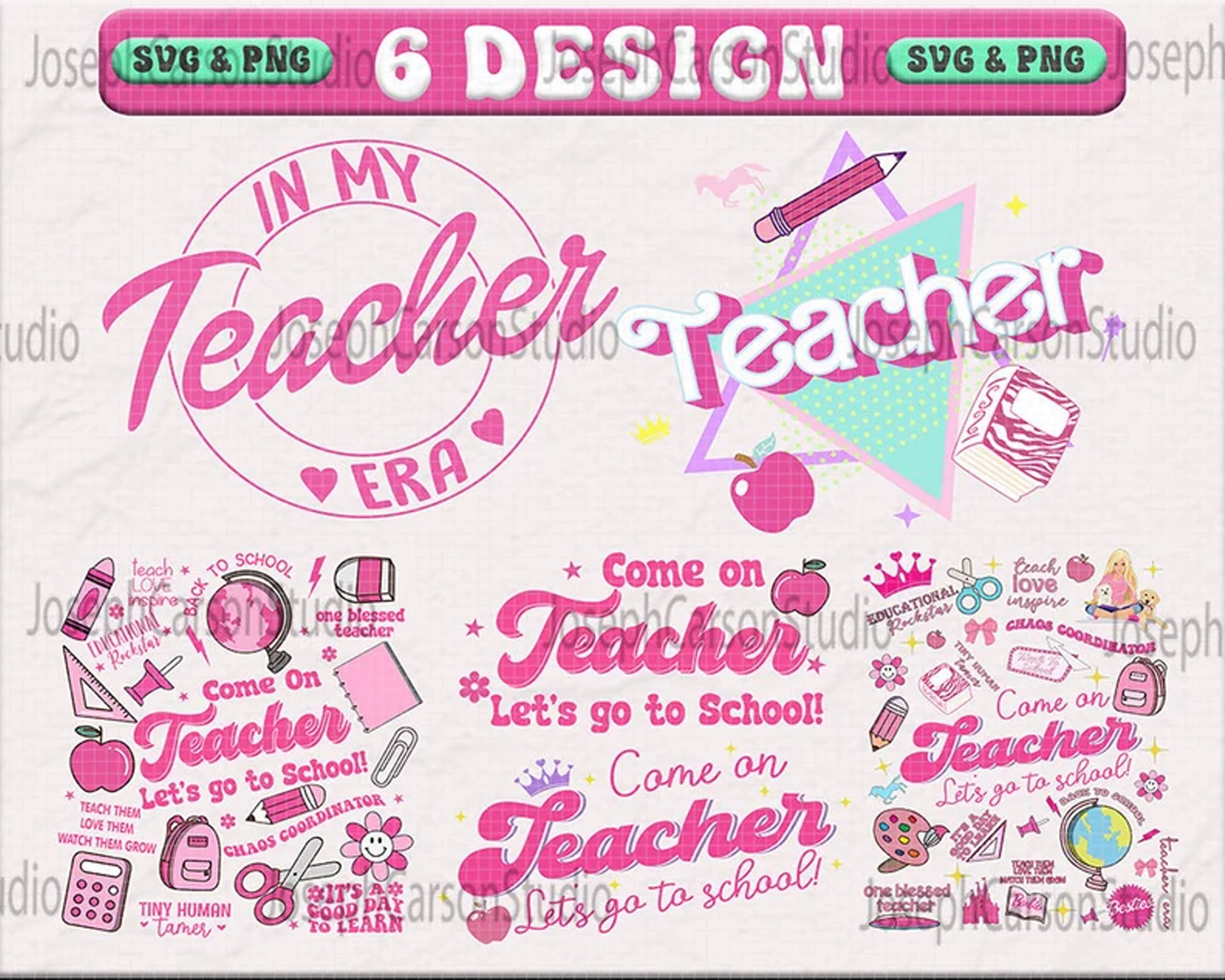 Barbie Teacher Png, In My Teacher Era Png, Barbie Teacher Era, Back To School Png, First Day Of School Png, Barbie School, Come On Barbie